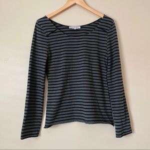 Apiece Apart Striped Long Sleeve Top